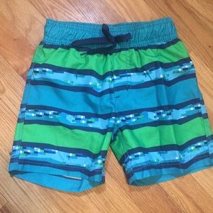Gymboree Geo Striped Swim Trunks